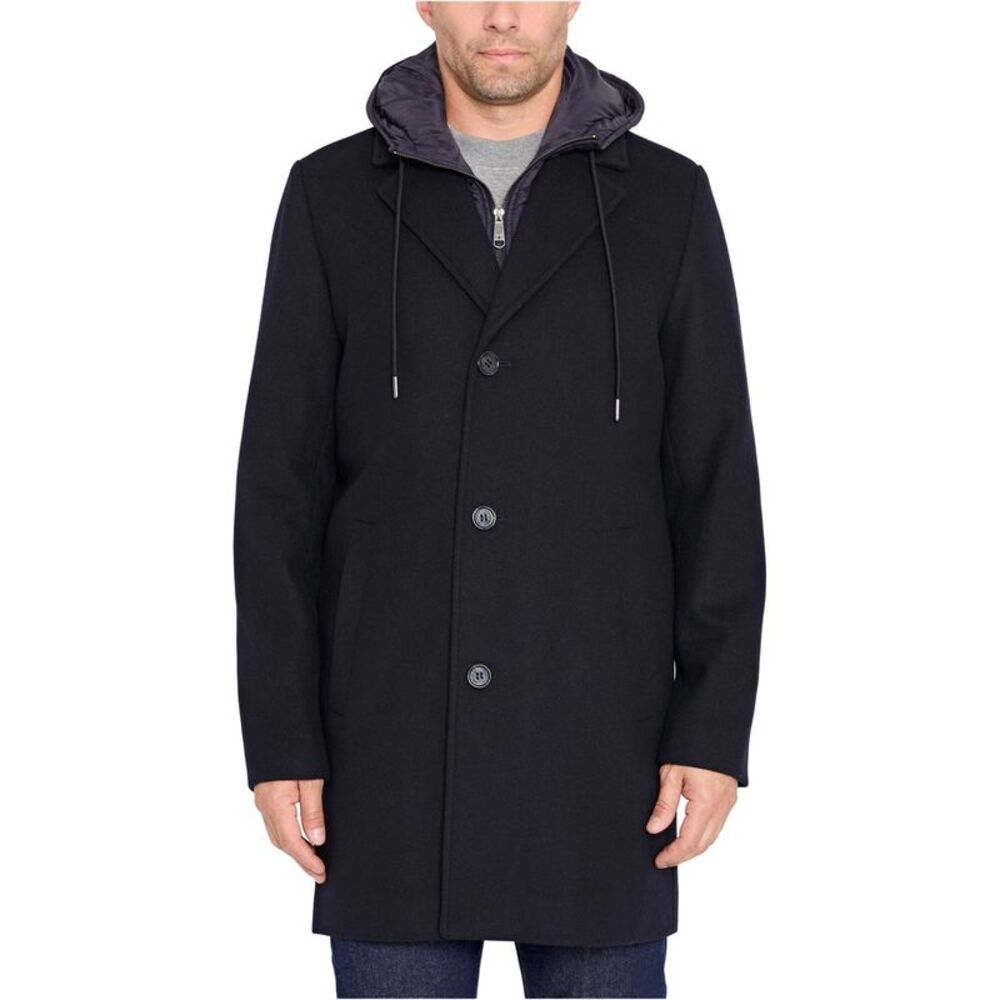 Sam Edelman Mens Sigle Breasted Pea Coat, NWT